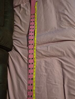 Source Unknown Pink Double-Row Grommet Belt